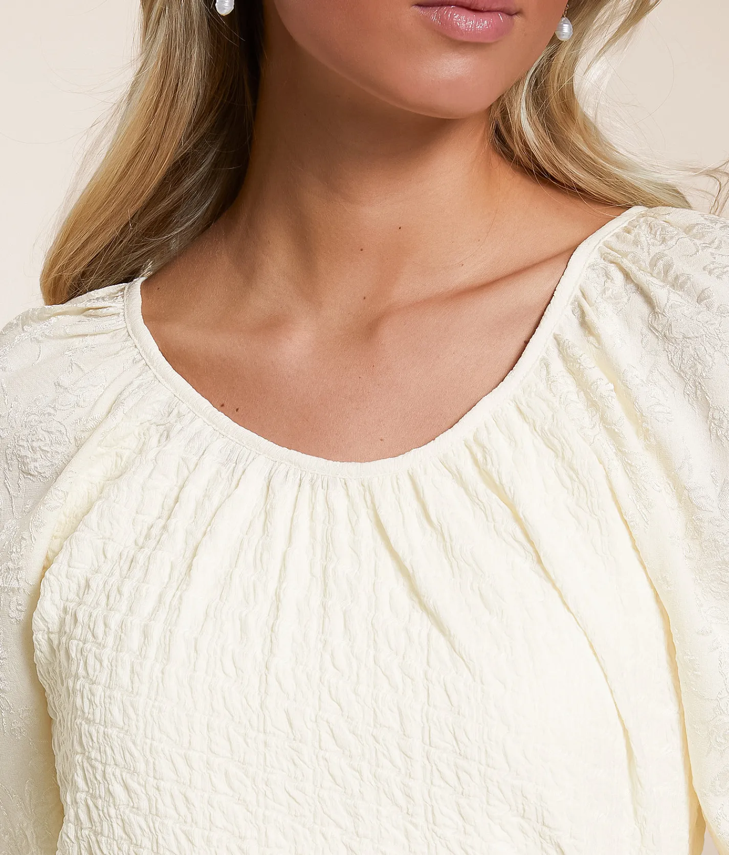 Tops | Daytrip Textured Knit Top Cream