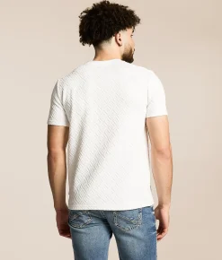Nova Industries Textured Knit T-Shirt White