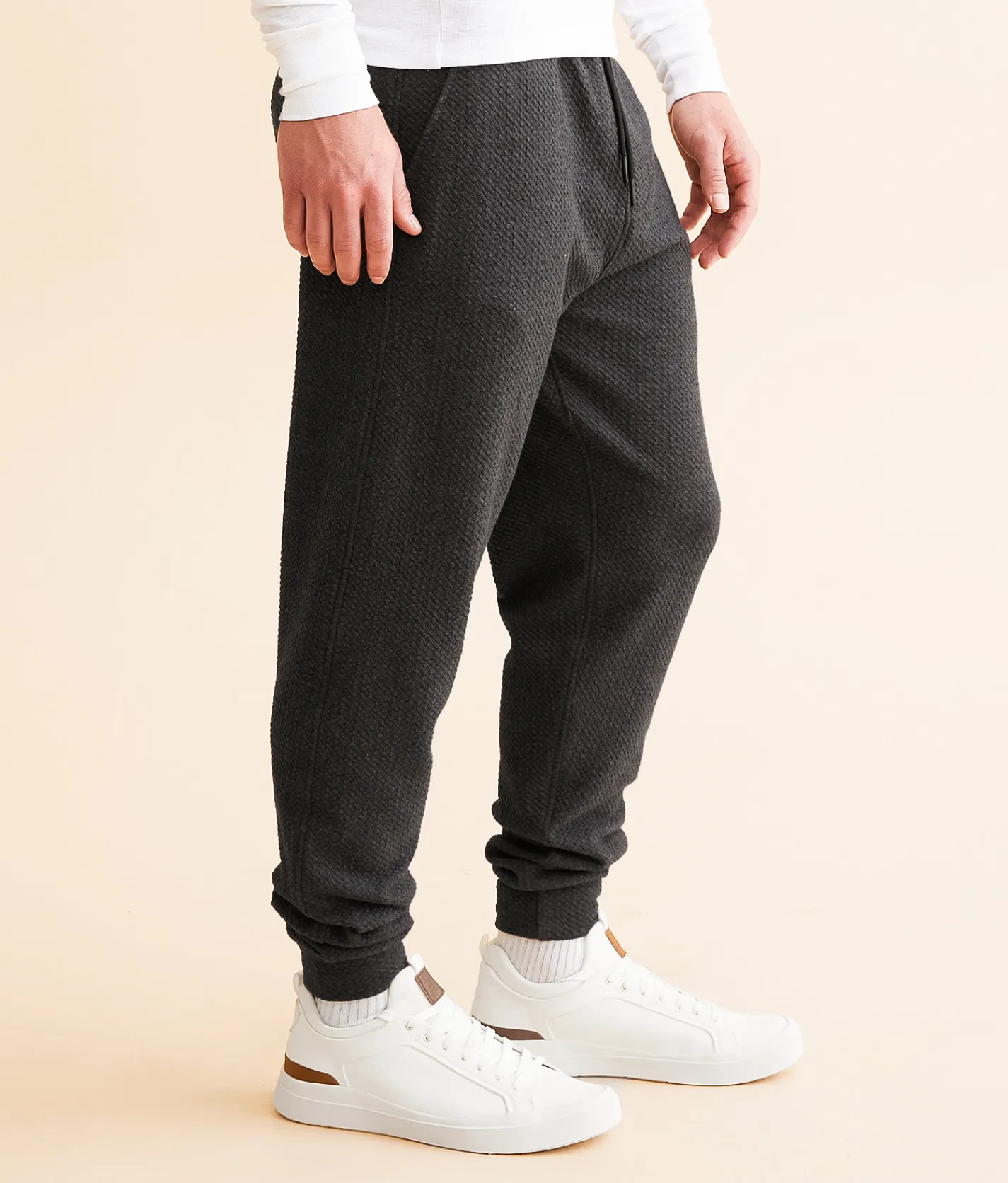 BKE Textured Performance Jogger Charcoal Heather Sale