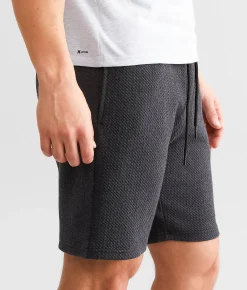 BKE Textured Performance Knit Short Charcoal Heather Online