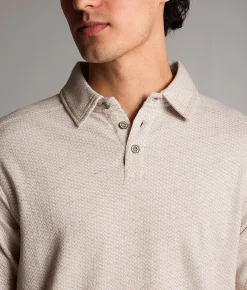BKE Textured Polo Dune Discount