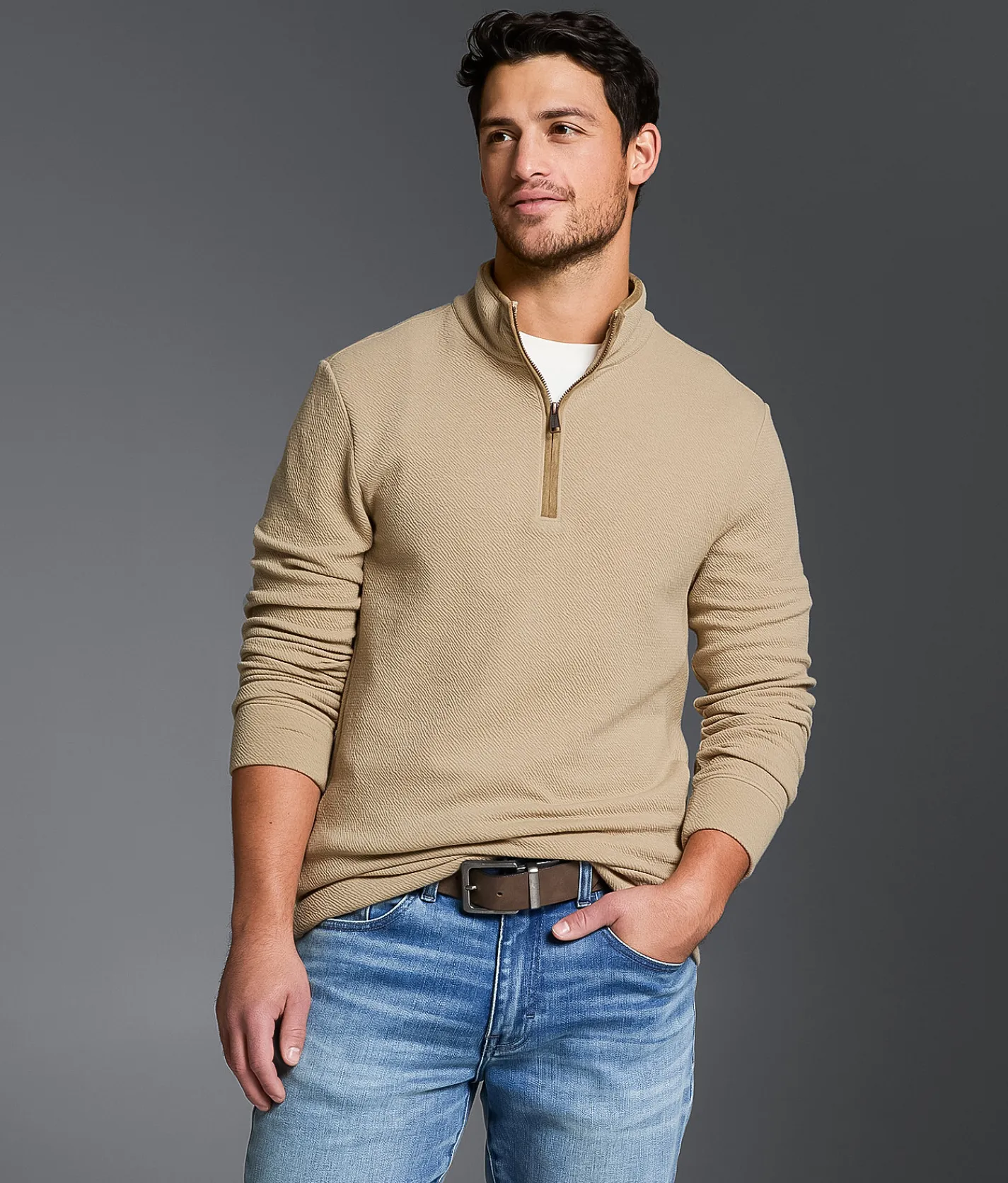 Tops | Outpost Makers Textured Pullover Cornstock