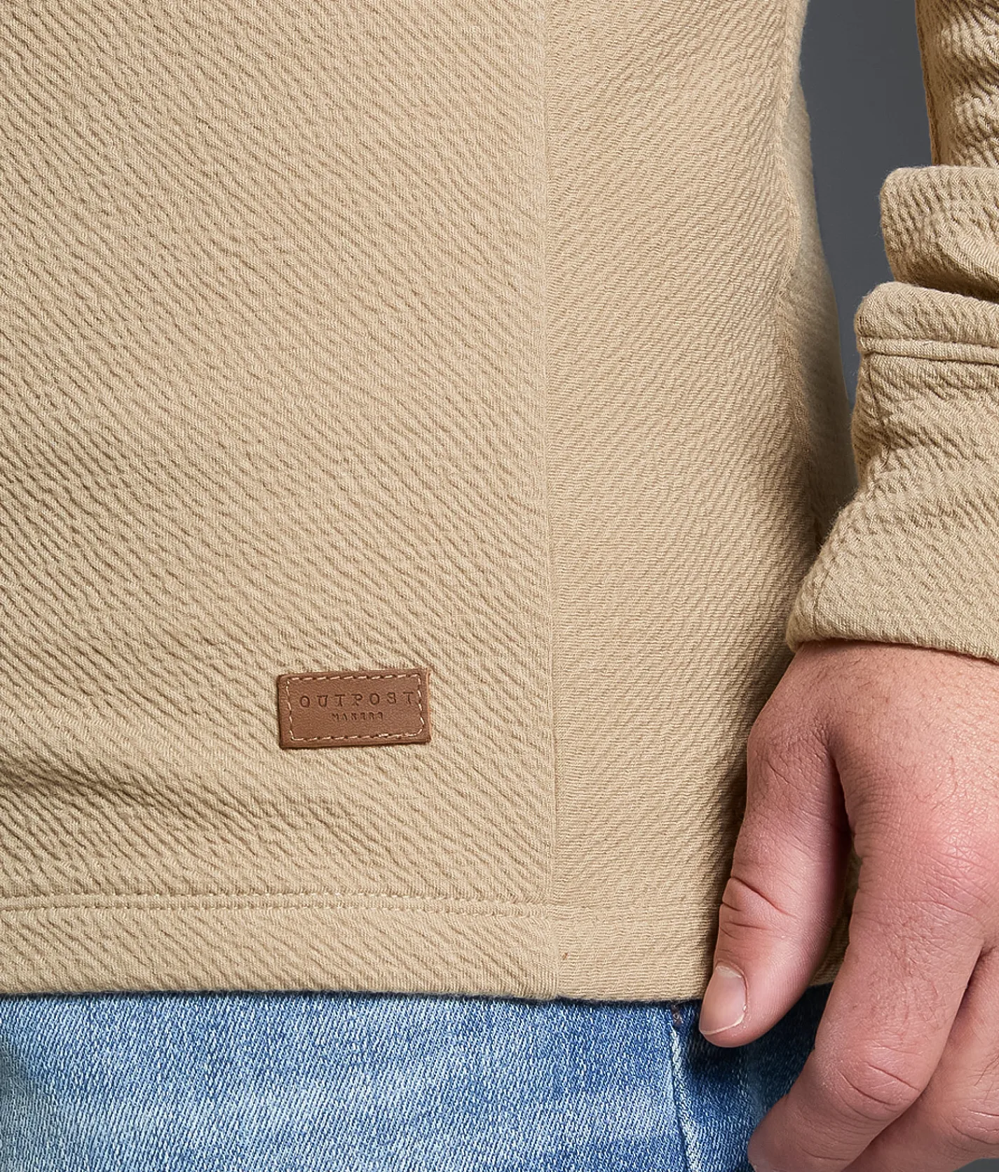 Tops | Outpost Makers Textured Pullover Cornstock