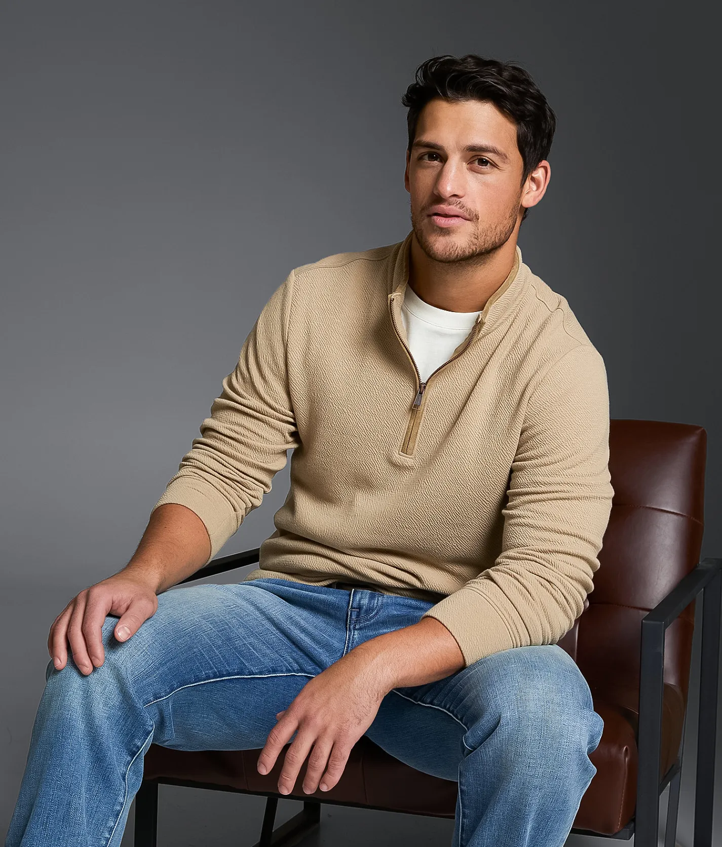 Tops | Outpost Makers Textured Pullover Cornstock