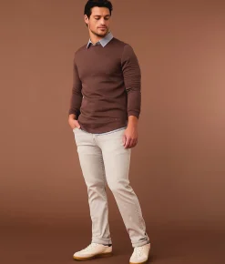 Outpost Makers Textured Pullover Brown Stone Online