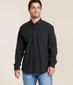 Eight X Textured Shirt Black Outlet