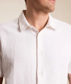 Tops | Nova Industries Textured Shirt White