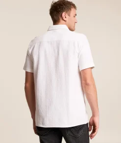 Tops | Nova Industries Textured Shirt White
