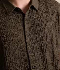 Tops | Nova Industries Textured Shirt Spiced Apple