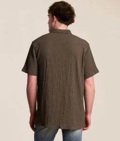 Tops | Nova Industries Textured Shirt Spiced Apple