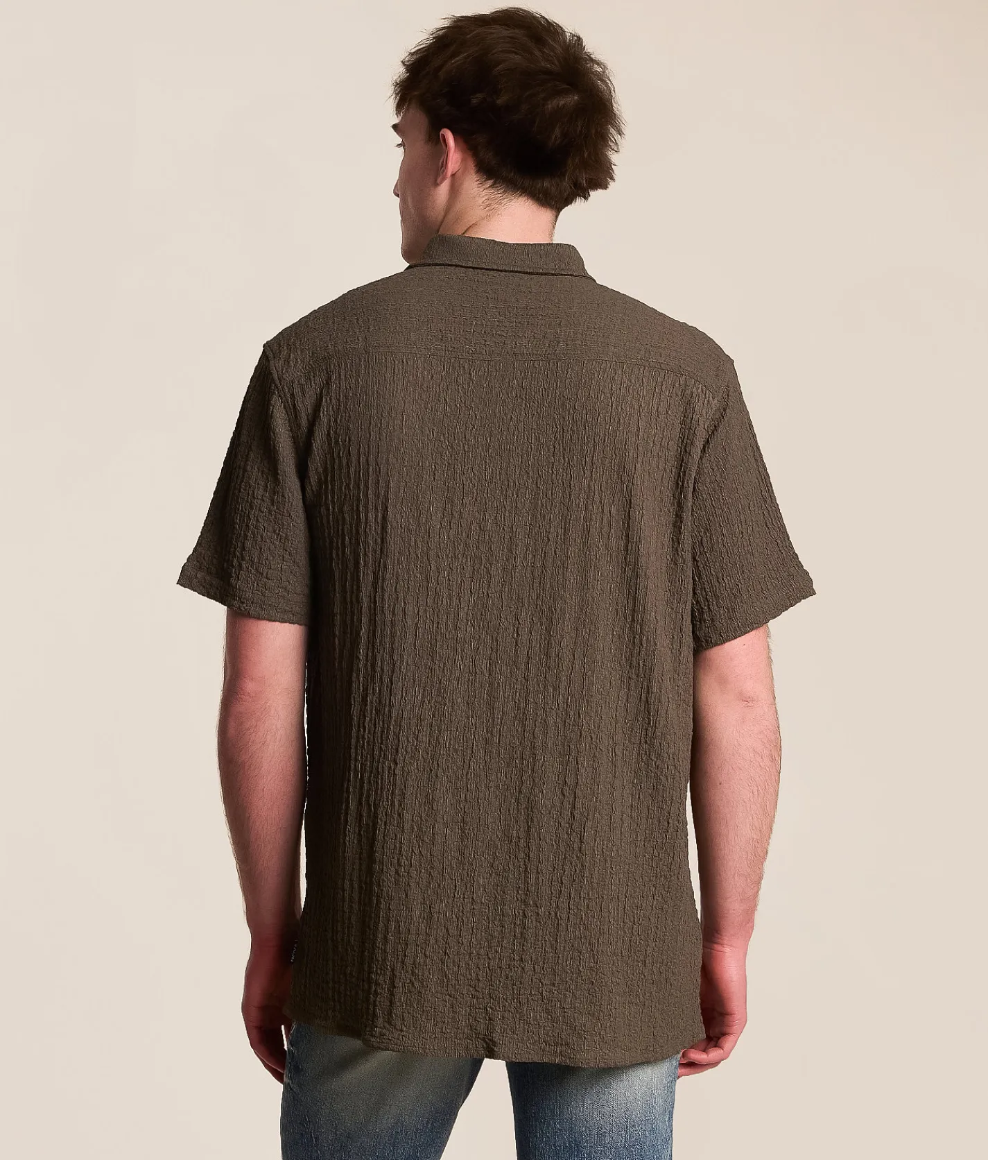 Tops | Nova Industries Textured Shirt Spiced Apple
