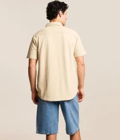 Tops | Nova Industries Textured Shirt Tan