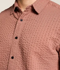 Tops | Nova Industries Textured Shirt Burlwood