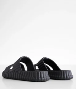 Shoes | Qupid Textured Slide Black