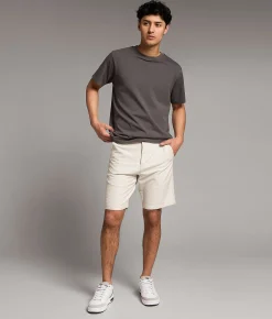 Shorts | BKE Textured Standard Hybrid Stretch Short Antarctica