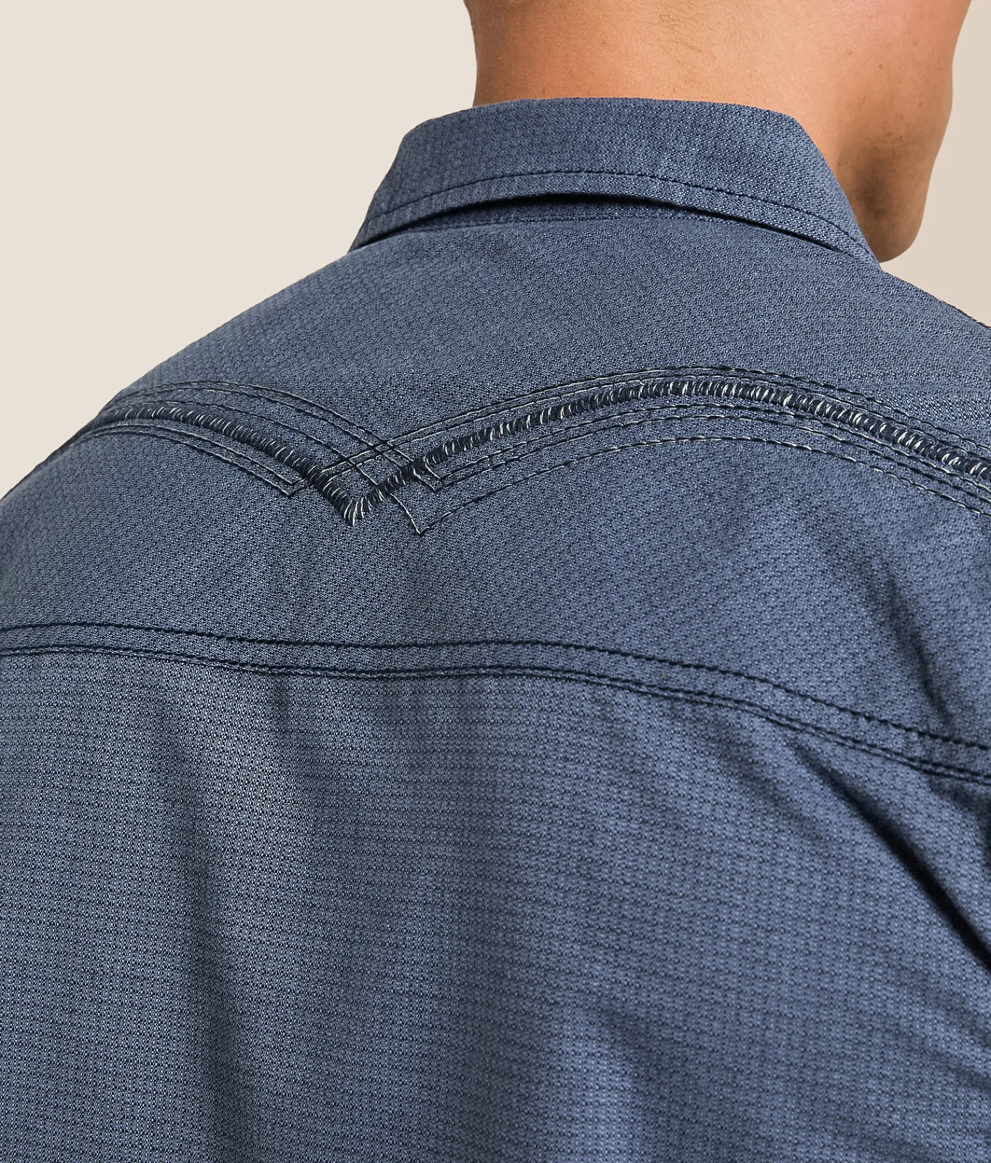 Buckle Black Textured Standard Shirt Blue Hot