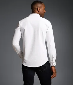 Tops | Outpost Makers Textured Standard Stretch Shirt White