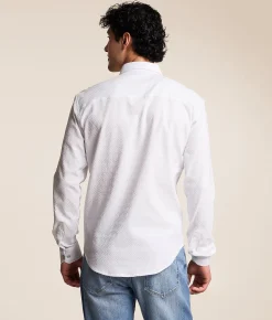 Eight X Textured Stretch Shirt White