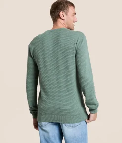BLEND Textured Sweater Ensign Blue Online