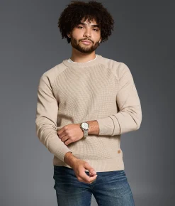 Outpost Makers Textured Sweater Tan Sale