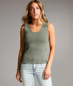 BKE core Textured Tank Top Laurel Wreath Online