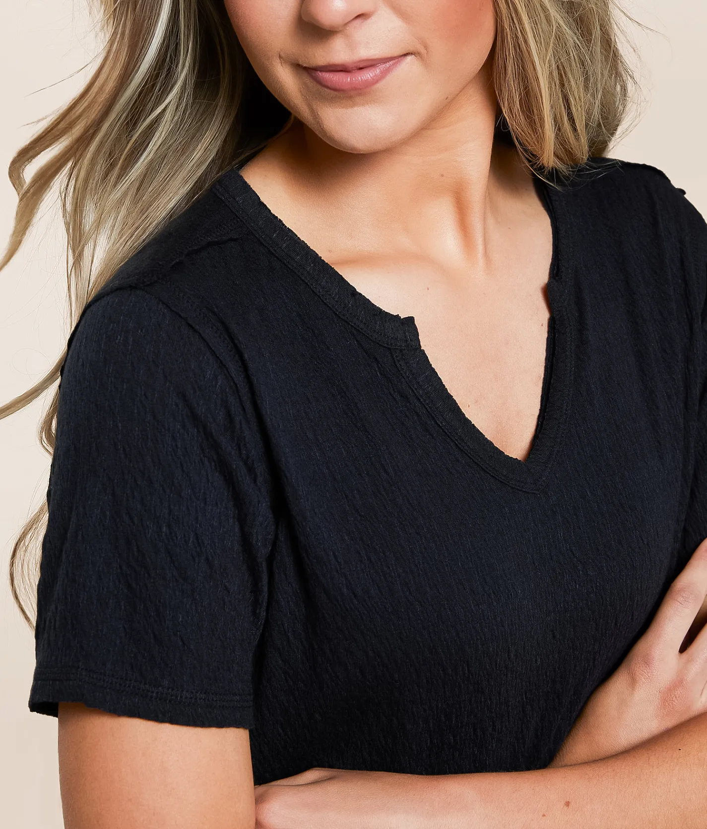White Crow Textured Top Twilight Blue Sale