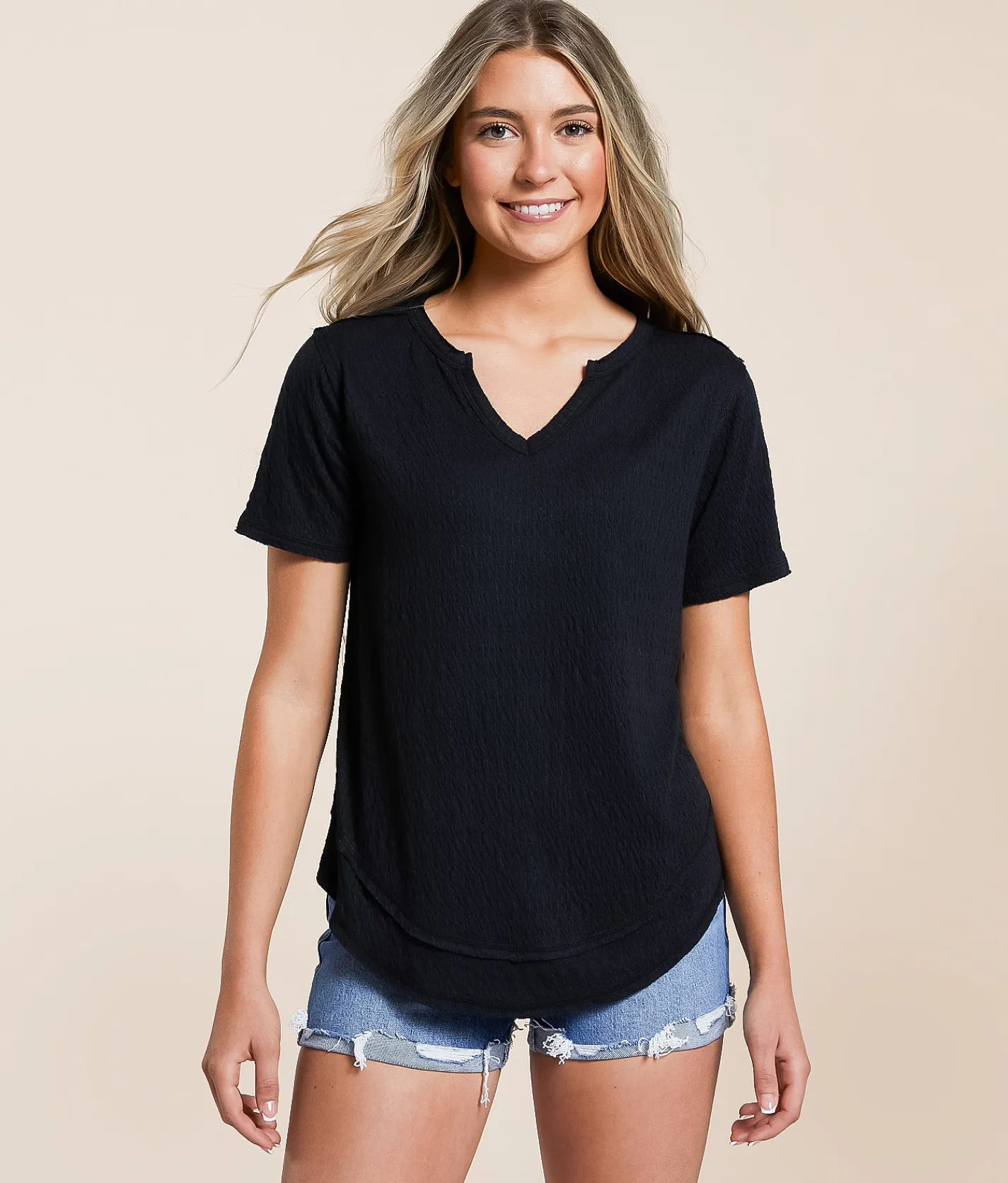 White Crow Textured Top Twilight Blue Sale