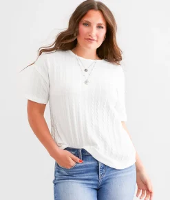 BKE Textured Top White Online