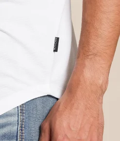 Nova Industries Textured T-Shirt White Discount