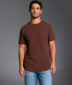 Outpost Makers Textured T-Shirt Brown Hot