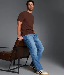 Outpost Makers Textured T-Shirt Brown Hot