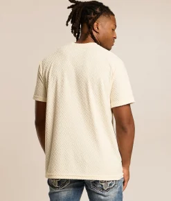 Nova Industries Textured T-Shirt Vanilla Sale
