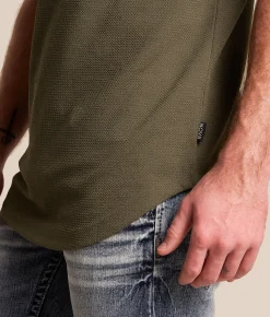 Nova Industries Textured T-Shirt Smokey Olive Discount