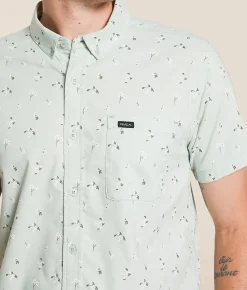 RVCA That'll Do Stretch Shirt Green Tea Discount