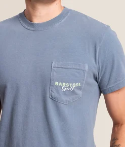 Barstool Sports® 19th Can Golf T-Shirt Blue Jean Clearance