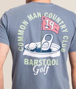 Barstool Sports® 19th Can Golf T-Shirt Blue Jean Clearance