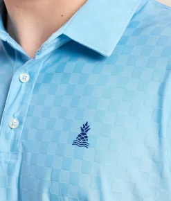 Chubbies The Afternoon Blue Performance Polo Light Pastel Blue New