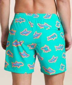 Chubbies The Apex Swimmers Stretch Swim Trunks Mint Pattern Based