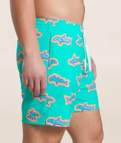 Chubbies The Apex Swimmers Stretch Swim Trunks Mint Pattern Based