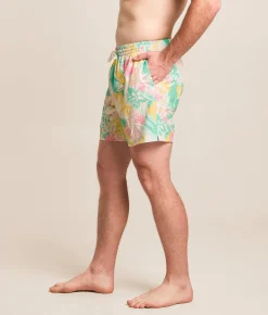 Bottoms|Swimwear | Chubbies The Baja Breezies Stretch Swim Trunks Optic White
