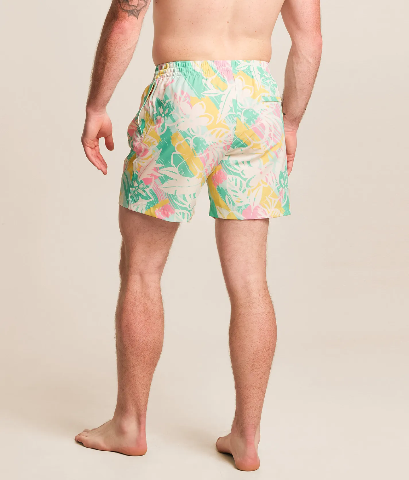 Bottoms|Swimwear | Chubbies The Baja Breezies Stretch Swim Trunks Optic White