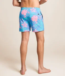 Bottoms | Chubbies The Baja Breezies Stretch Swim Trunks Turquoise Aqua
