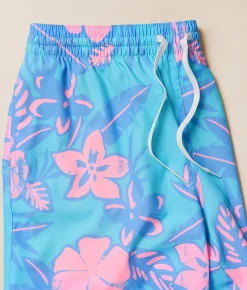 Bottoms | Chubbies The Baja Breezies Stretch Swim Trunks Turquoise Aqua