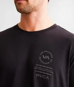 RVCA The Balance Sport T-Shirt Black Sport Hot