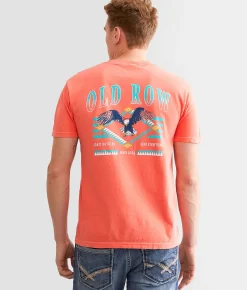 Old Row The Bald Eagle T-Shirt Bright Salmon Hot