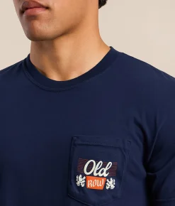 Tops|Graphic T-Shirts | Old Row The Banquet Cowboy 2.0 T-Shirt Navy