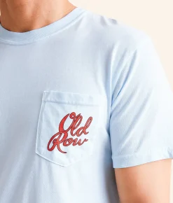 Graphic T-Shirts | Old Row The Beer Can Cowboy T-Shirt Chambray
