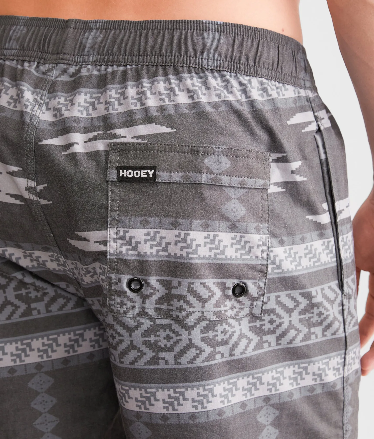 Hooey The Bigwake Stretch Swim Trunks Charcoal Aztec Online