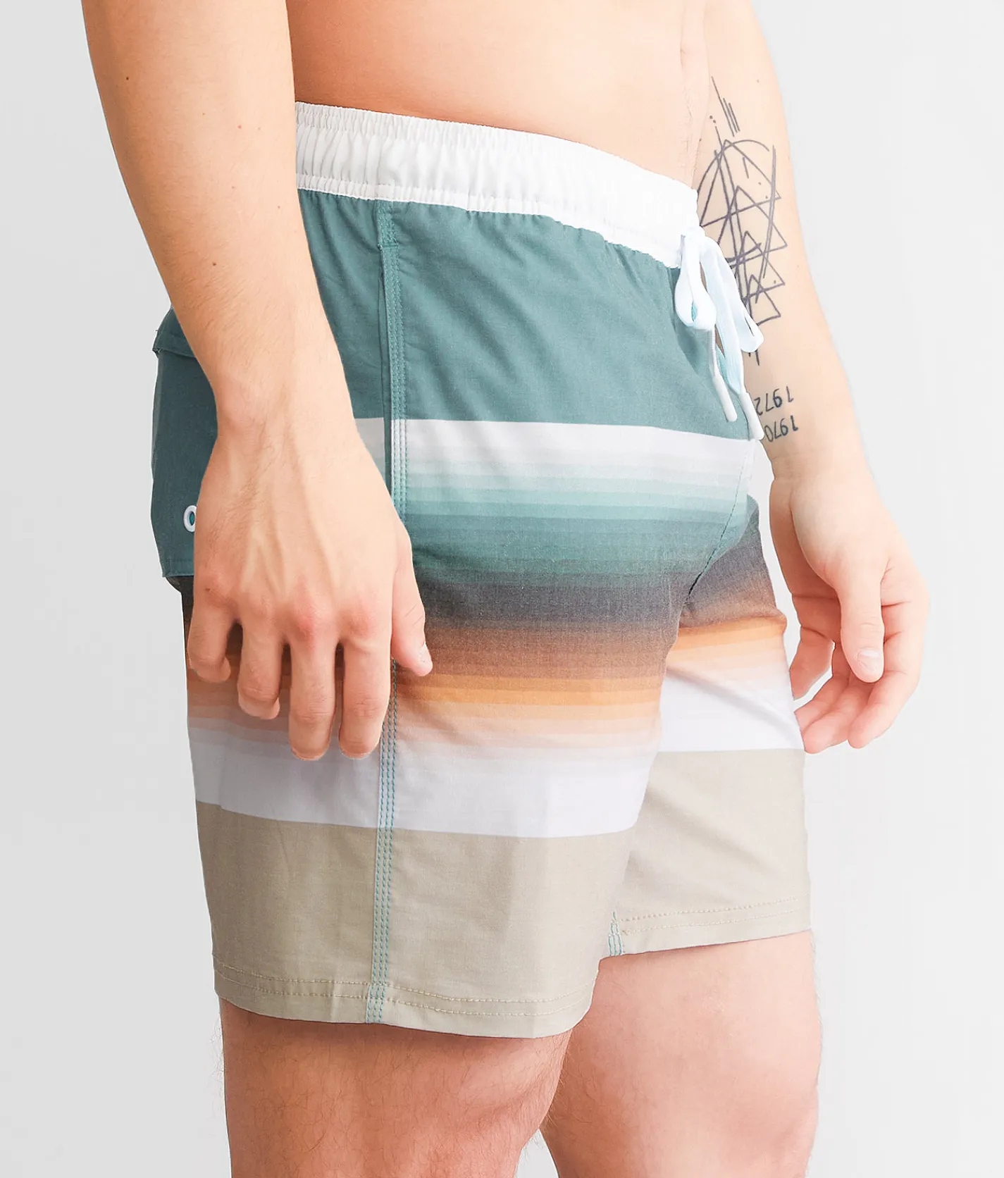 Hooey The Bigwake Volley Stretch Swim Trunks Serape Discount