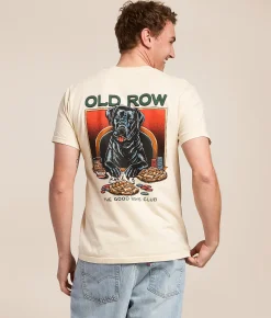 Tops|Graphic T-Shirts | Old Row The Black Jack T-Shirt Ivory